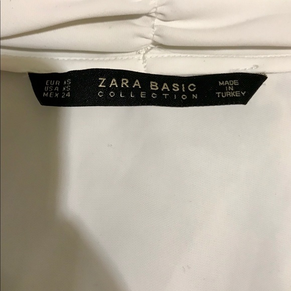 Beautiful white Zara Basic Collection blouse, XS - Picture 6 of 6